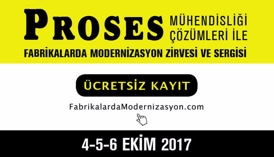 Proses Mühendisliği ile Fabrikalarda Modernizasyon Zirvesi ve Sergisi yarın kapılarını açıyor!<br />Sektörünüzle alakalı uygulamaları yakından görmek, seminer ve sempozyumları takip edebilmek için siz de hemen ÜCRETSİZ kayıt olun..<br />
Online Ziyaretçi Kayıt Formu için: http://kayit.fabrikalardamodernizasyon.com/