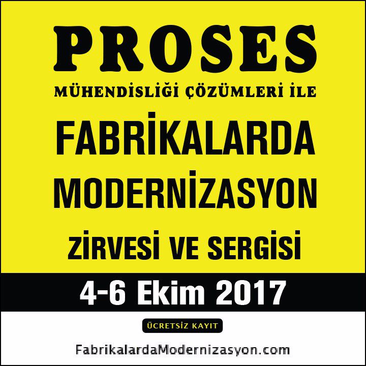 Sektörünüzle alakalı uygulamaları yakından görmek, seminer ve sempozyumları takip edebilmek için siz de de hemen Proses Mühendisliği ile Fabrikalarda Modernizasyon Zirvesi ve Sergisi'ne ÜCRETSİZ kayıt olun..<br /><br />
Online Ziyaretçi Kayıt Formu için: http://kayit.fabrikalardamodernizasyon.com/